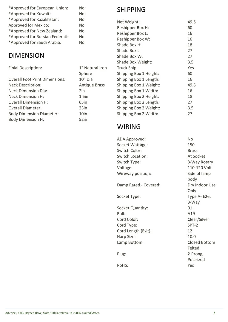 Arteriors Home New Arrivals Truxton Floor Lamp 8 Arteriors Home New Arrivals Truxton Floor Lamp