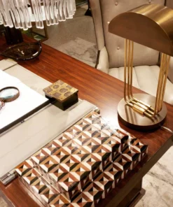 Global Views Triangle Marquetry Box Set