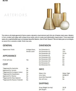 Arteriors Home Union Vases Set Of Three New Arrivals