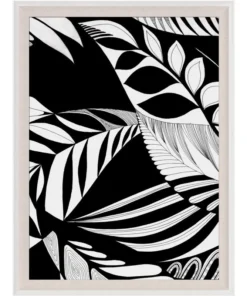 Natural Curiosities New Arrivals Modern Paradise Nature Leaves 1 Framed Artwork