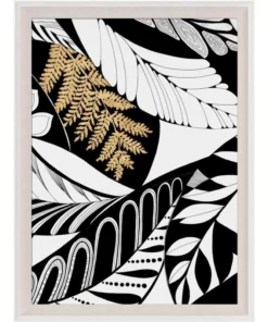 Natural Curiosities New Arrivals Modern Paradise Nature Leaves 2 Framed Artwork