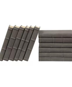 E Lawrence Linen Decorative Books In Charcoal Gray Set Of 12 New Arrivals