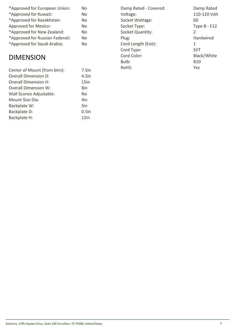 Arteriors Home Uriah Sconce New Arrivals 8 Arteriors Home Uriah Sconce New Arrivals