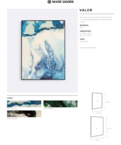 Made Goods New Arrivals Valor Artwork Dark Resin Large