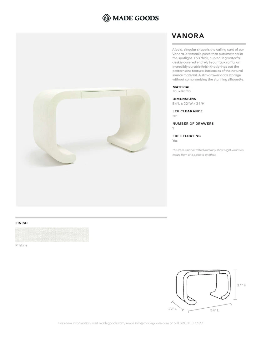 Made Goods New Arrivals Vanora Desk Small Pristine 8 Made Goods New Arrivals Vanora Desk Small Pristine