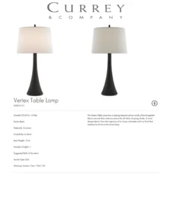Currey And Company New Arrivals Vertex Table Lamp