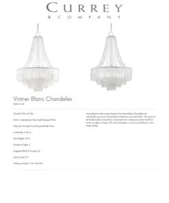 Currey And Company Vintner Blanc Chandelier 12 Currey And Company Vintner Blanc Chandelier