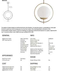 Arteriors Home Volta Pendant Pale Brass New Arrivals 17 Arteriors Home Volta Pendant Pale Brass New Arrivals