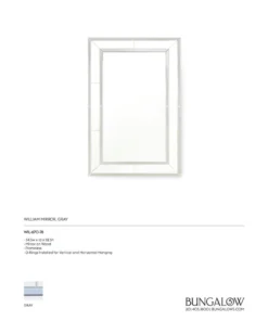 Bungalow 5 William Mirror Gray