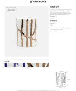 Made Goods Willow Stool Gold 13 Made Goods Willow Stool Gold