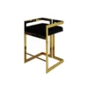 Worlds Away Emmett Counter Stool Brass And Black Velvet New Arrivals