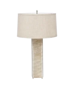 Worlds Away New Arrivals Wrapt Table Lamp Silver Leaf