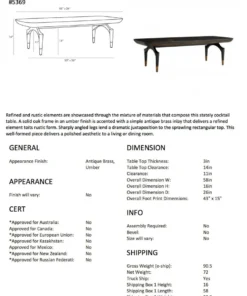 Arteriors Home Wagner Cocktail Table New Arrivals
