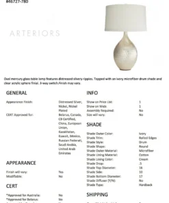 Arteriors Home Walter Table Lamp
