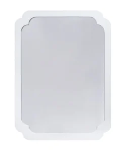 Worlds Away Amelia Wall Mirror White
