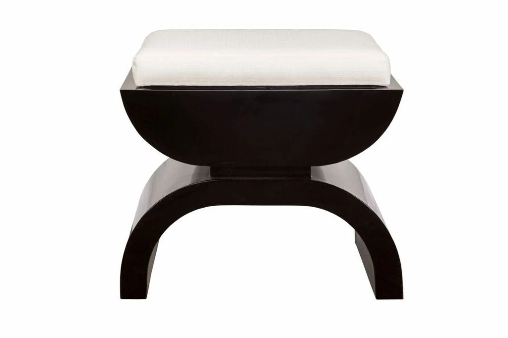 Worlds Away New Arrivals Biggs Stool Black Lacquer 4 Worlds Away New Arrivals Biggs Stool Black Lacquer