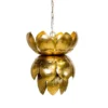 Worlds Away Blossom Pendant Gold Leaf