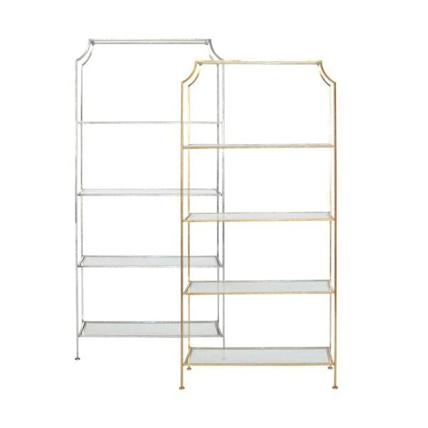 Worlds Away New Arrivals Chloe Etagere Gold Leaf 3 Worlds Away New Arrivals Chloe Etagere Gold Leaf