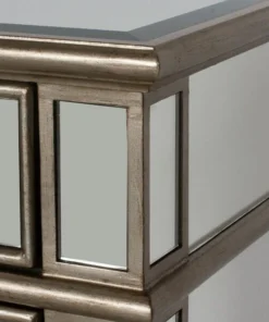 Worlds Away Claudette Mirrored Nightstand Silver Leaf New Arrivals 11 Worlds Away Claudette Mirrored Nightstand Silver Leaf New Arrivals