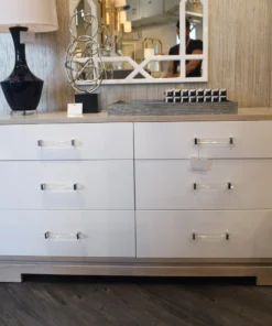 Worlds Away Crawford Dresser Cerused Oak