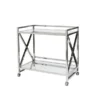 Worlds Away Gerard Bar Cart Stainless Steel New Arrivals