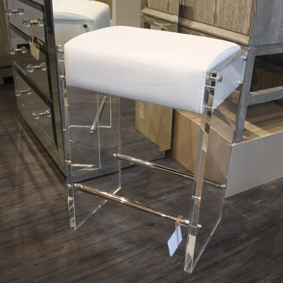 Worlds Away New Arrivals Indy Counter Stool White And Nickel 4 Worlds Away New Arrivals Indy Counter Stool White And Nickel