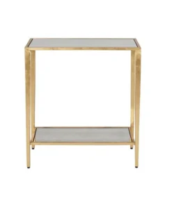 Worlds Away Joyce Side Table Gold Leaf