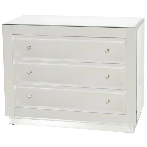 Worlds Away Katie 3 Drawer Chest Mirror 3 Worlds Away Katie 3 Drawer Chest Mirror