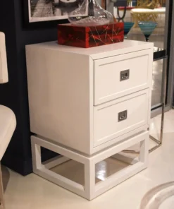 Worlds Away Oliver Side Table White 10 Worlds Away Oliver Side Table White