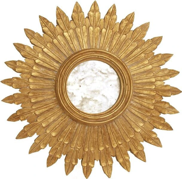 Worlds Away Santo Mirror Gold Leaf 3 Worlds Away Santo Mirror Gold Leaf