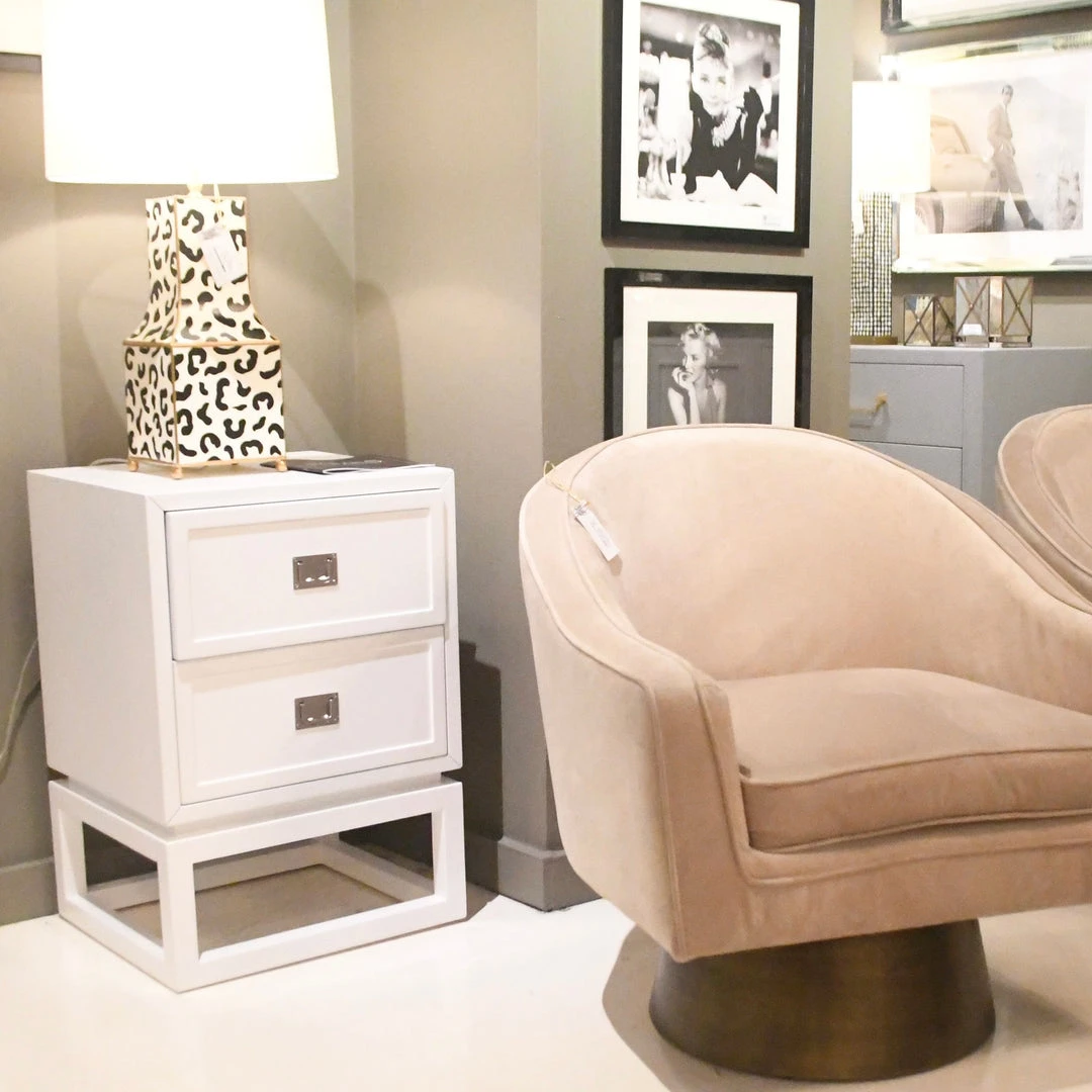 Worlds Away Oliver Side Table White 4 Worlds Away Oliver Side Table White