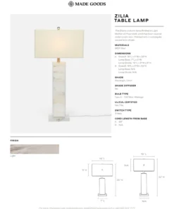 Made Goods Zilia Table Lamp Tall