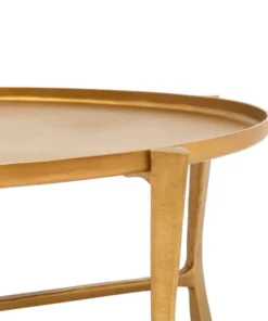 Made Goods Addison Oval Coffee Table Aged Brass New Arrivals