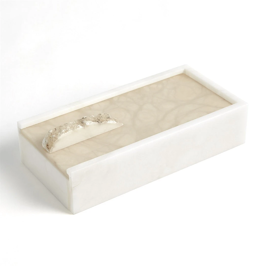 Global Views Alabaster Box And Tray Set With Rock Finial New Arrivals 7 Global Views Alabaster Box And Tray Set With Rock Finial New Arrivals