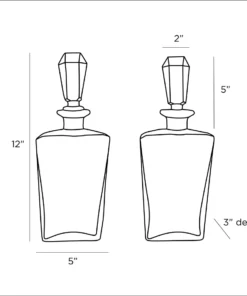 Arteriors Home Jessamy Decanters Set 15 Arteriors Home Jessamy Decanters Set