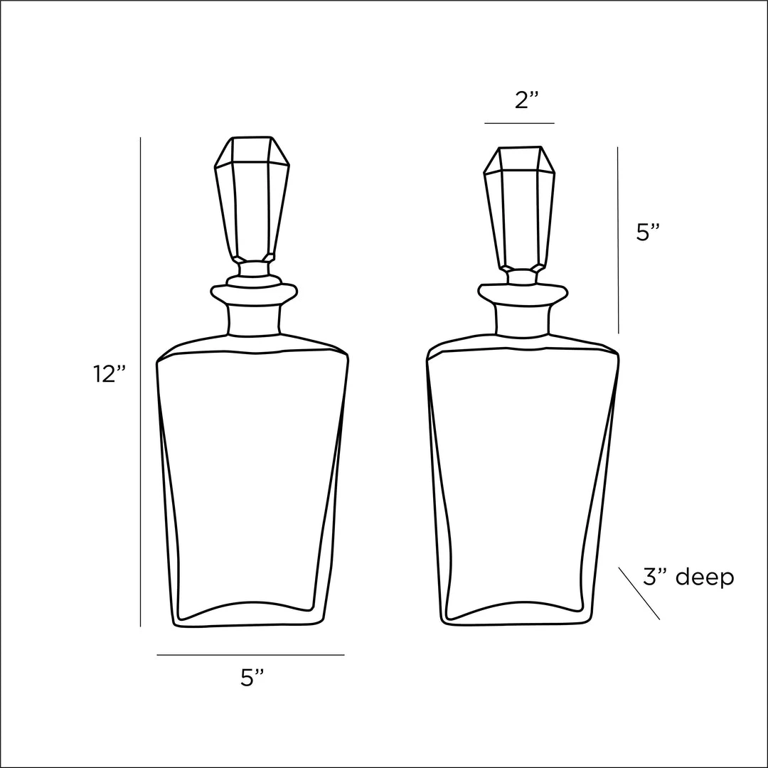 Arteriors Home Jessamy Decanters Set 9 Arteriors Home Jessamy Decanters Set