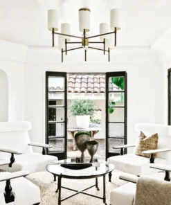 Arteriors Home Remington Chandelier Antique Brass