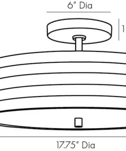 Arteriors Home Anna Semi Flush Mount