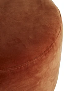Arteriors Home Avalon Ottoman Persimmon Velvet