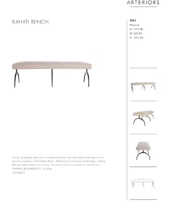 Arteriors Home Bahati Bench