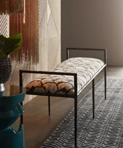 Arteriors Home Barbana Bench Ocelot Embroidery New Arrivals