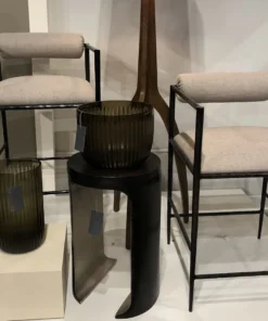 Arteriors Home Barbana Bar Stool Pewter Texture