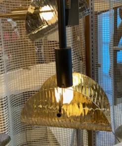 Arteriors Home New Arrivals Bend Chandelier Amber Steel