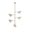 Arteriors Home Bend Chandelier Amber Brass