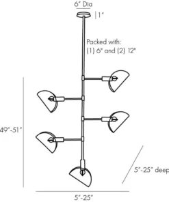 Arteriors Home New Arrivals Bend Chandelier Amber Steel