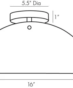 Arteriors Home New Arrivals Bend Flushmount Amber And Brass