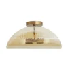 Arteriors Home New Arrivals Bend Flushmount Amber And Brass 1 Arteriors Home New Arrivals Bend Flushmount Amber And Brass