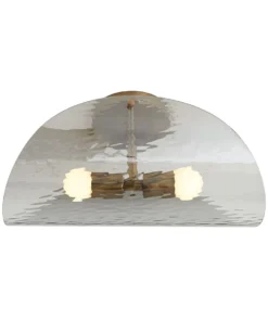 Arteriors Home Bend Flushmount Smoke And Brass