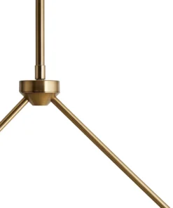 Arteriors Home Bend Linear Pendant Smoke Brass 23 Arteriors Home Bend Linear Pendant Smoke Brass