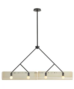 Arteriors Home New Arrivals Bend Linear Pendant Amber Steel 17 Arteriors Home New Arrivals Bend Linear Pendant Amber Steel